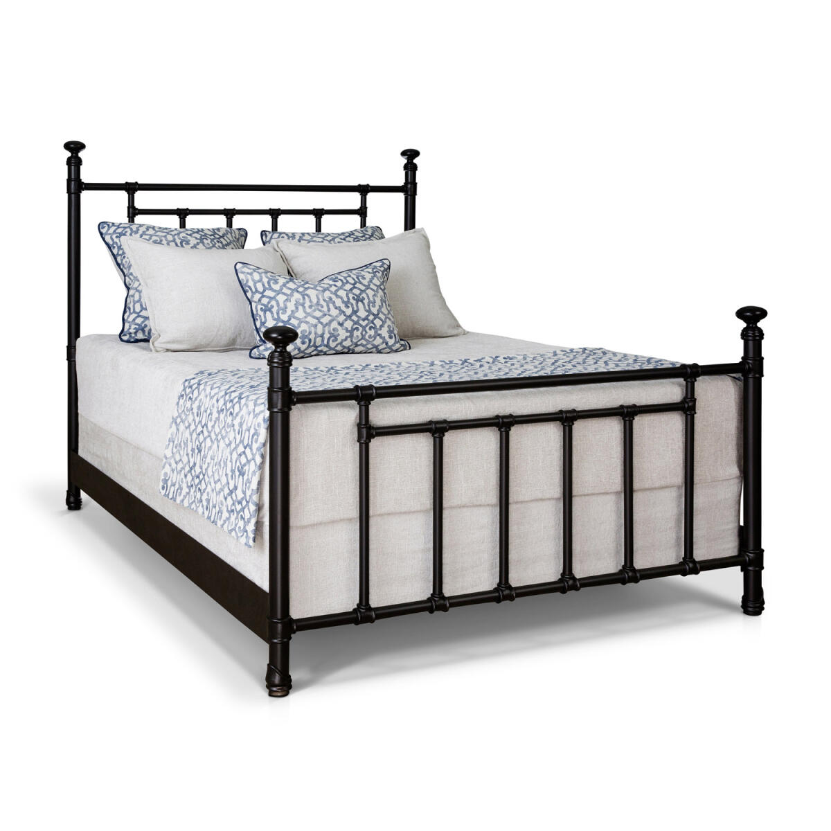 Blake Queen Iron Headboard Beds Customizable 8