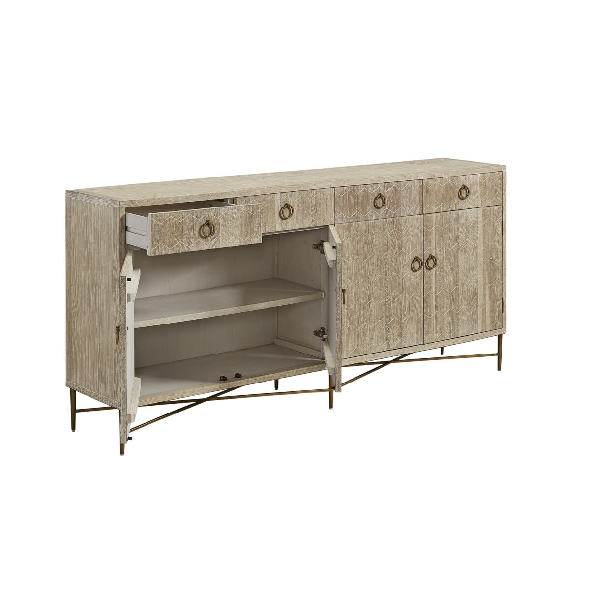 Emiko Four Drawer Server Dining Storage Furniture Classics 12