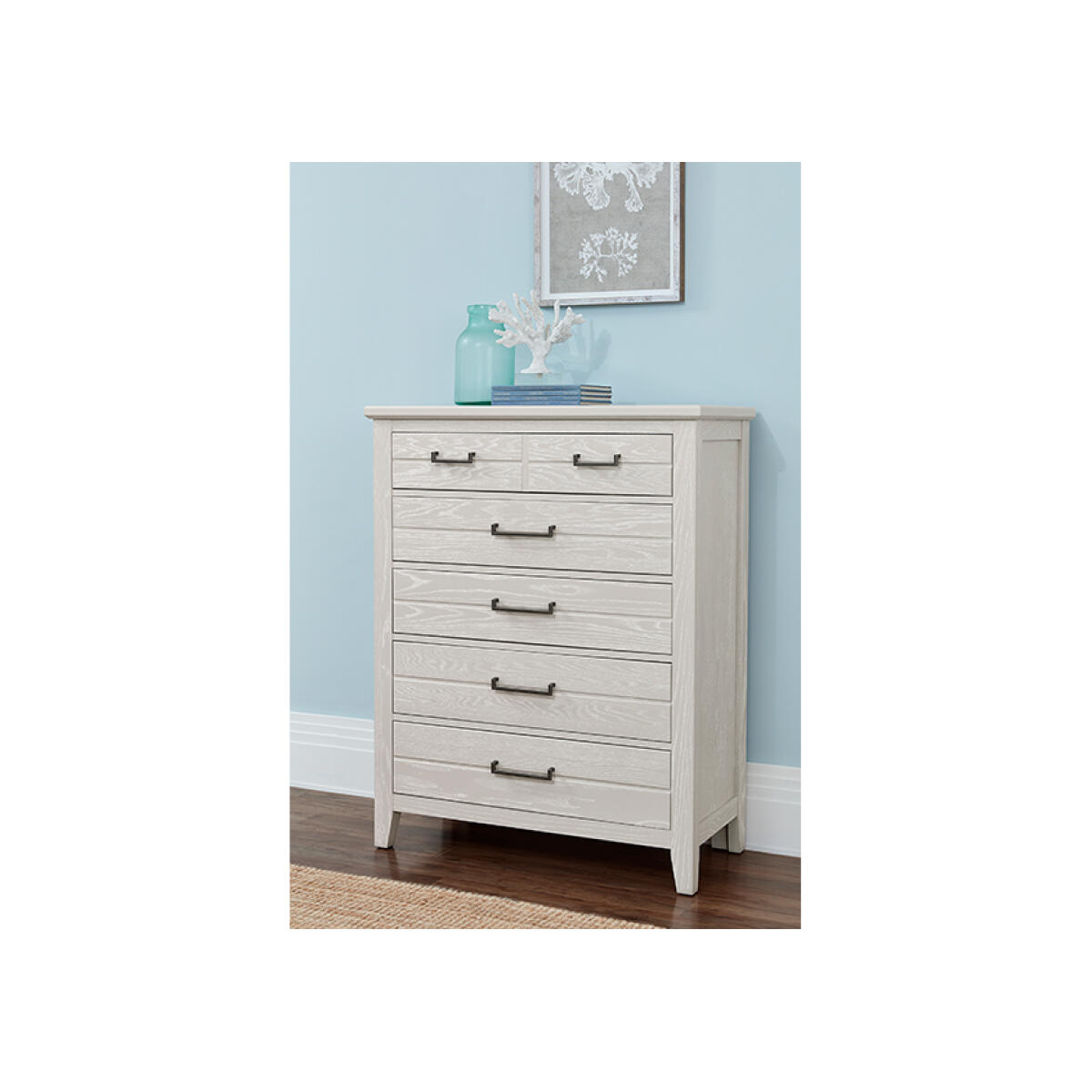 Passageways 5 Drawer Chests Oyster Grey Chests Vaughan Bassett 11