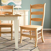 Peg & Dowel Ladder Back w/ Wooden Seat - Image 4