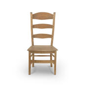 Peg & Dowel Ladder Back w/ Wooden Seat - Image 2
