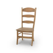Peg & Dowel Ladder Back w/ Wooden Seat