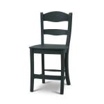 Peg & Dowel Ladder Back Counter Stool w/ Wooden Seat