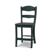 Peg & Dowel Ladder Back Counter Stool w/ Wooden Seat