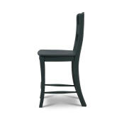 Peg & Dowel Ladder Back Counter Stool w/ Wooden Seat - Image 3