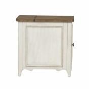 Parisian Marketplace Door Chair Side Table w/ Charging Station - Image 5