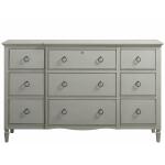 Summer Hill French Grey Nine Drawer Dresser