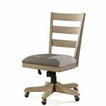Perspectives Wood Back Upholstered Desk Chair