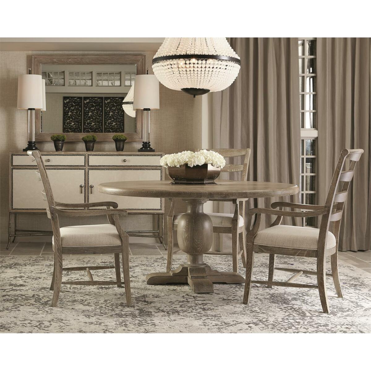 Patina Round Dining Table / Sand Finish Dining Tables Bernhardt 12