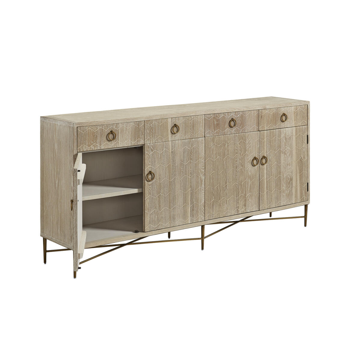 Emiko Four Drawer Server Dining Storage Furniture Classics 11