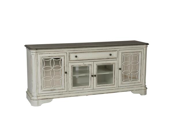 Magnolia Manor 74″ TV Stand Entertainment Stands Liberty Furniture