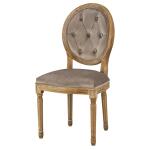 Meg Tufted Side Chair (Chantel Ash)