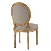 Meg Tufted Side Chair (Grey) - Image 2