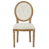 Meg Tufted Side Chair (Washable White) - Image 3