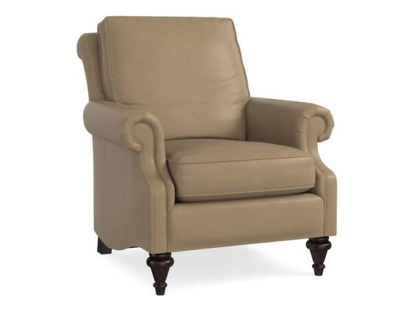 Oxford Leather Accent Chair 1494-02L Chairs Bassett Furniture