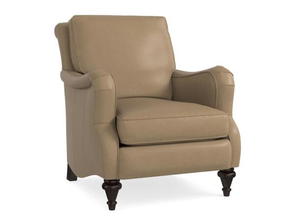 Oxford Leather Accent Chair 1496-02L Chairs Bassett Furniture