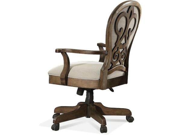 Belmeade Scroll Back Upholstered Desk Chair - Image 2