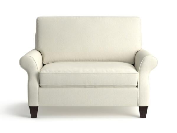 Whitney Leather Accent Chair Chairs Bassett Furniture 10