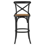 Bennett X-Back Stool 30'' (Black) - Image 3