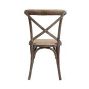 Brody X-Back Side Chair (Brown Wash) - Image 3