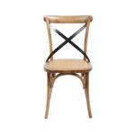 Brody X-Back Side Chair (Medium Brown)