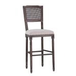 Camille Bar Stool (French Linen)