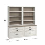 Bella 80" Library Bookcase - Image 4
