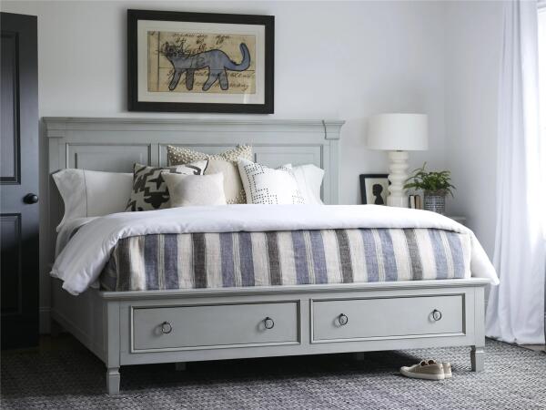 Summer Hill - French Gray Storage Queen Bed - Image 4