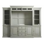 Summer Hill - French Gray Entertainment Console With Hutch