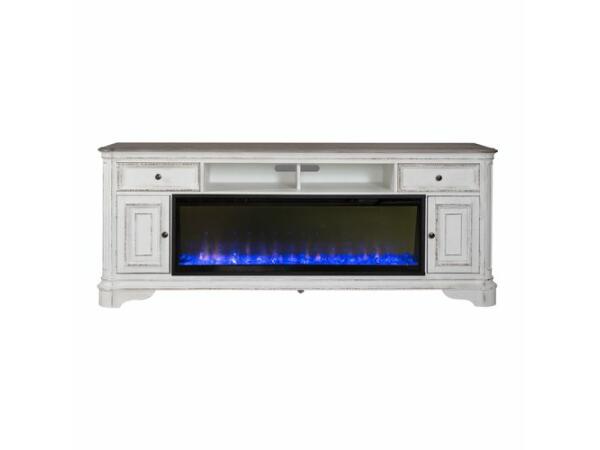 82 Inch Fireplace TV Console Entertainment Stands Liberty Furniture
