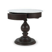 Gloucester End Table w/ Drawer & Marble Top - Image 2
