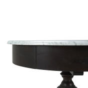 Gloucester End Table w/ Drawer & Marble Top - Image 4