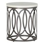 Ella Aluminum End Table Slate Grey