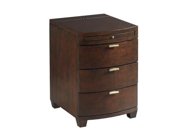 Chairsides Bowfront Chairside Table Chairside Tables La-Z-Boy