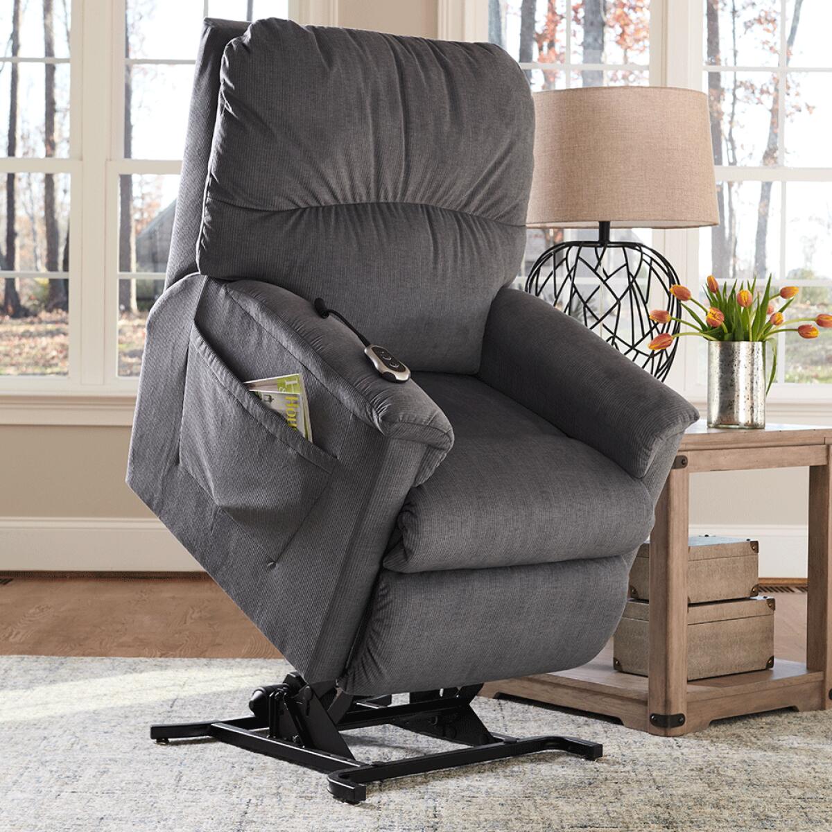 Margaret Bronze Power Lift Recliner Lift Chairs Customizable 17