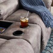 Joel Reclining Loveseat w/ Console - Image 2