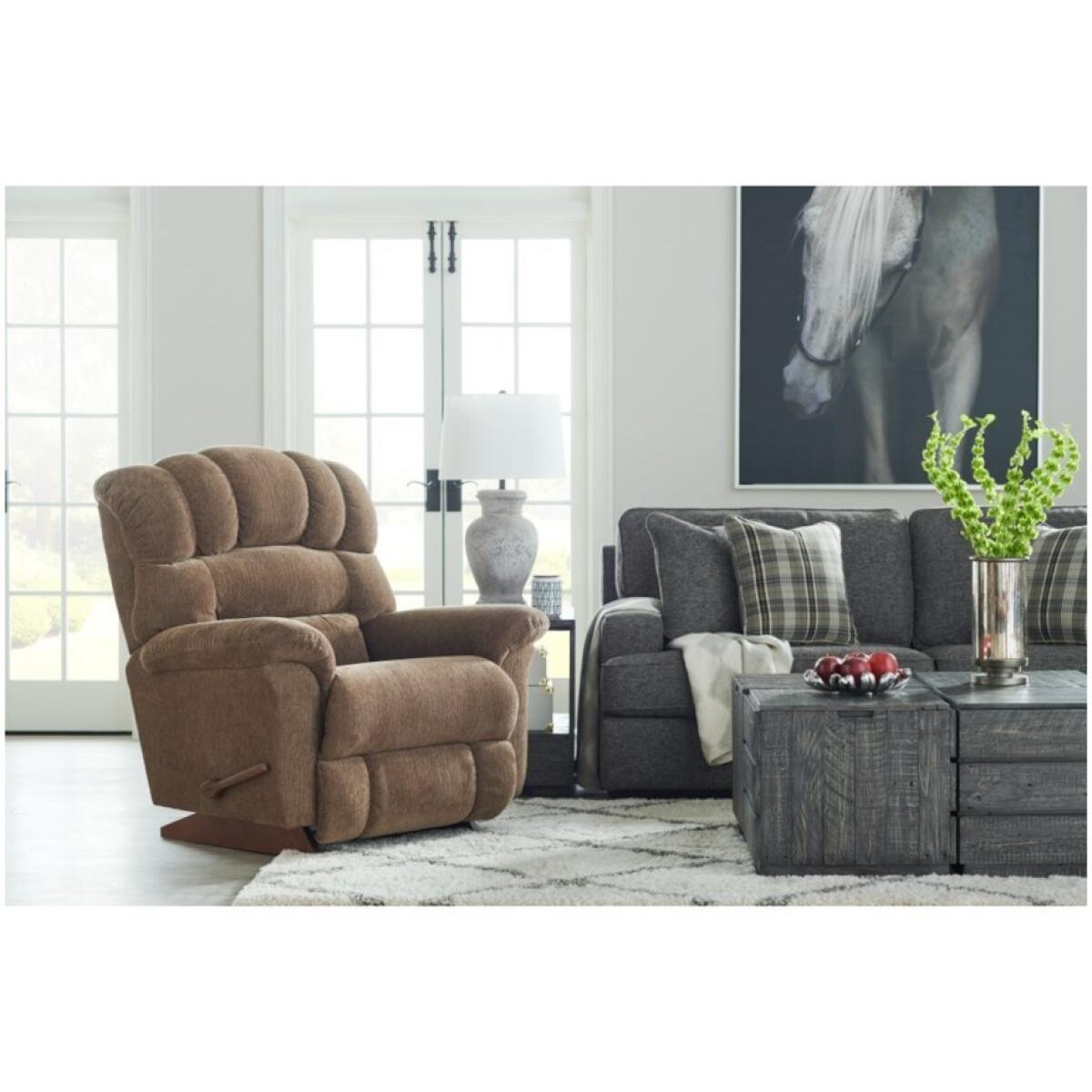 Randell Power Rocking Recliner w/ Headrest & Lumbar Recliners Customizable 17