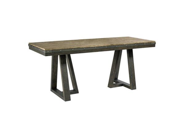 Plank Road Kimler Counter Height Table Stone and Charcoal Finish Dining Tables La-Z-Boy