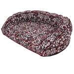 Harper Sofa Bed, Merlot Jacquard