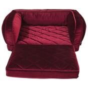 Duchess Fold Out Sofa, Merlot - Image 3