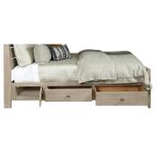 Symmetry Queen Incline Oak with High Foodboard and Storage Bed - Image 2