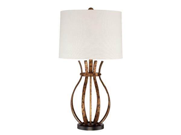 Strapped Metal Table Lamp Lighting La-Z-Boy 8